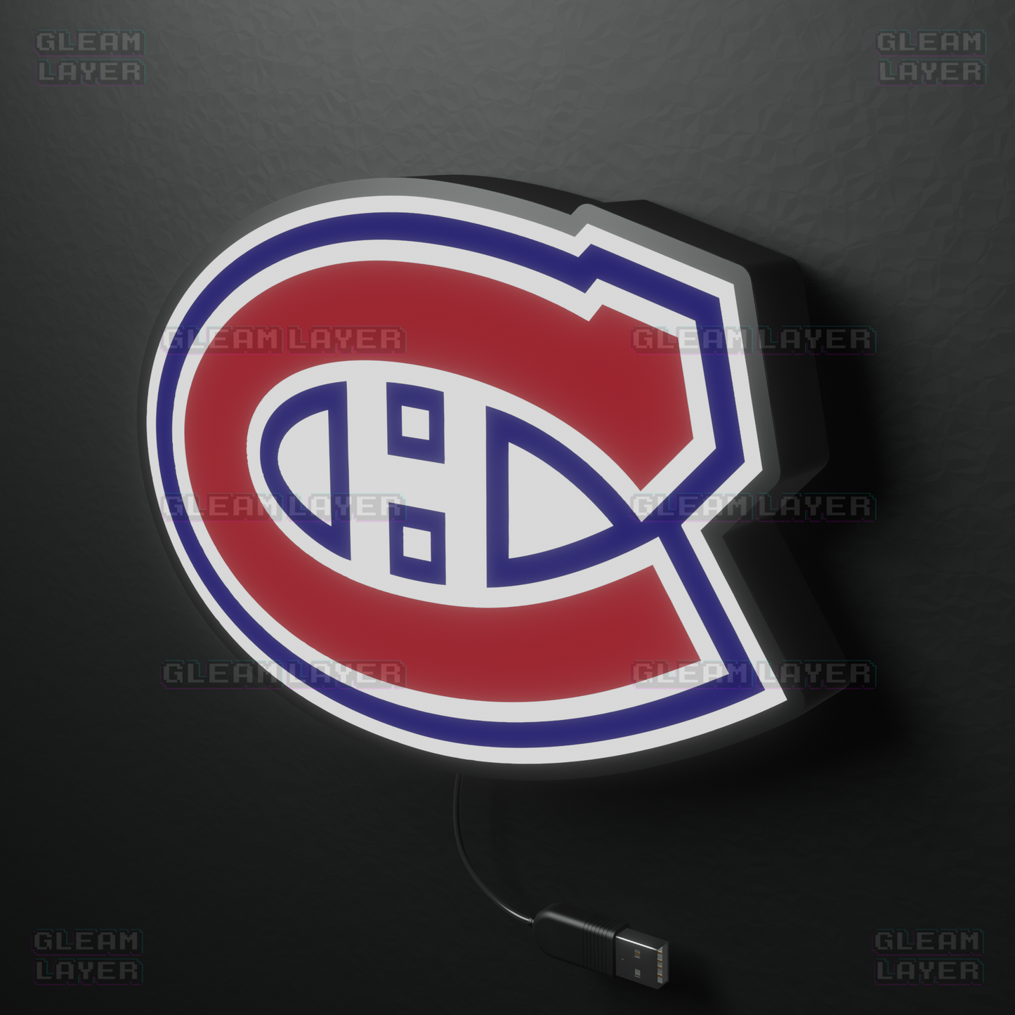 Montréal Canadiens Led Light Box NHL Sports Bar Light Display Wall Sign