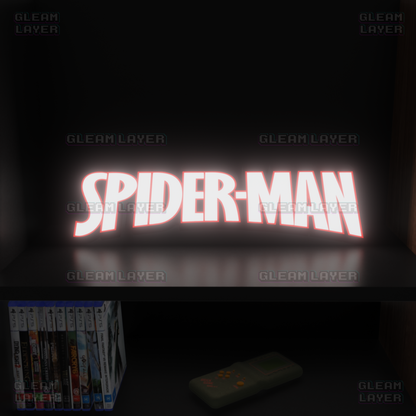 Spider Man Led Light Sign