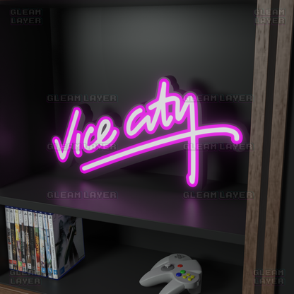 GTA Vice City Neon Logo Led Light Sign