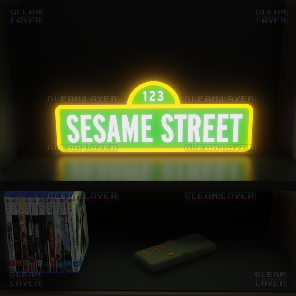 Sesame Street Led Light Sign