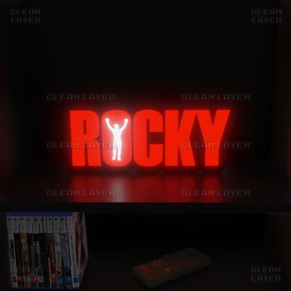 Rocky Balboa Movie Led Light Sign