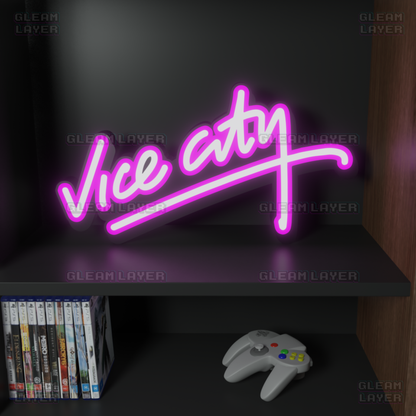 GTA Vice City Neon Logo Led Light Sign