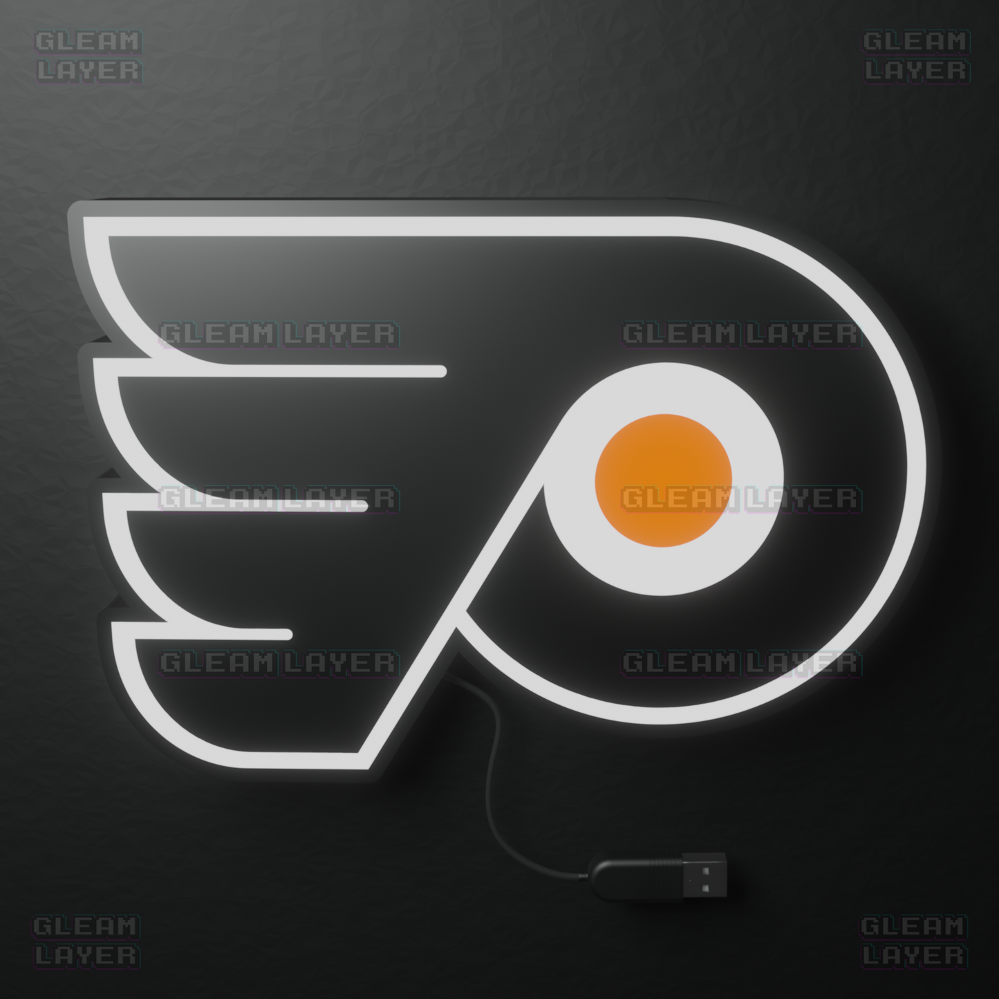 Philadelphia Flyers Led Light Box NHL Sports Bar Light Display Wall Sign