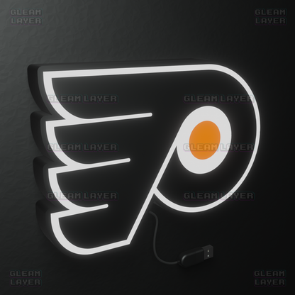 Philadelphia Flyers Led Light Box NHL Sports Bar Light Display Wall Sign