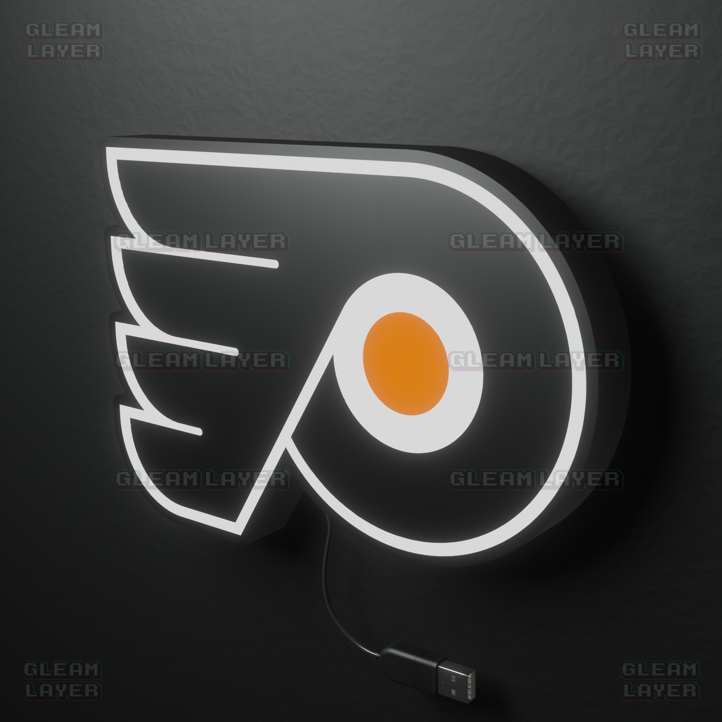 Philadelphia Flyers Led Light Box NHL Sports Bar Light Display Wall Sign