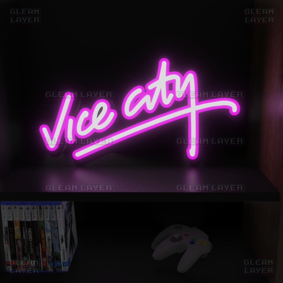 GTA Vice City Neon Logo Led Light Sign