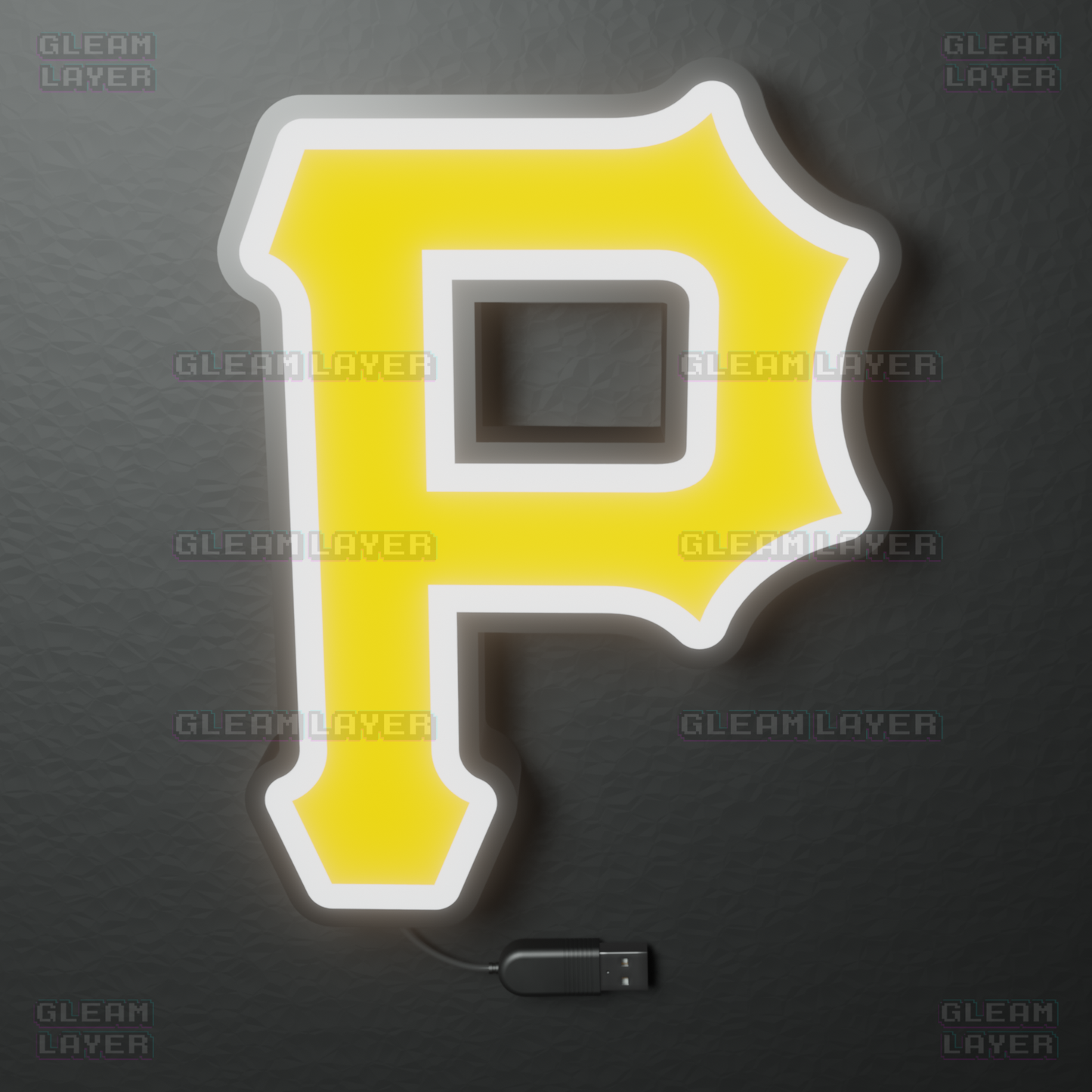 Pittsburgh Pirates Led Light Box MLB Sports Bar Major League Baseball Wall Sign