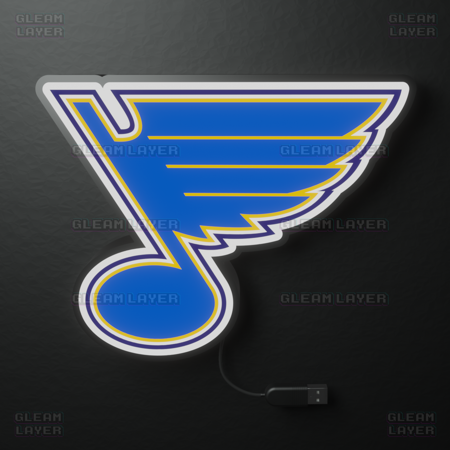 St. Louis Blues Led Light Box NHL Sports Bar Light Display Wall Sign