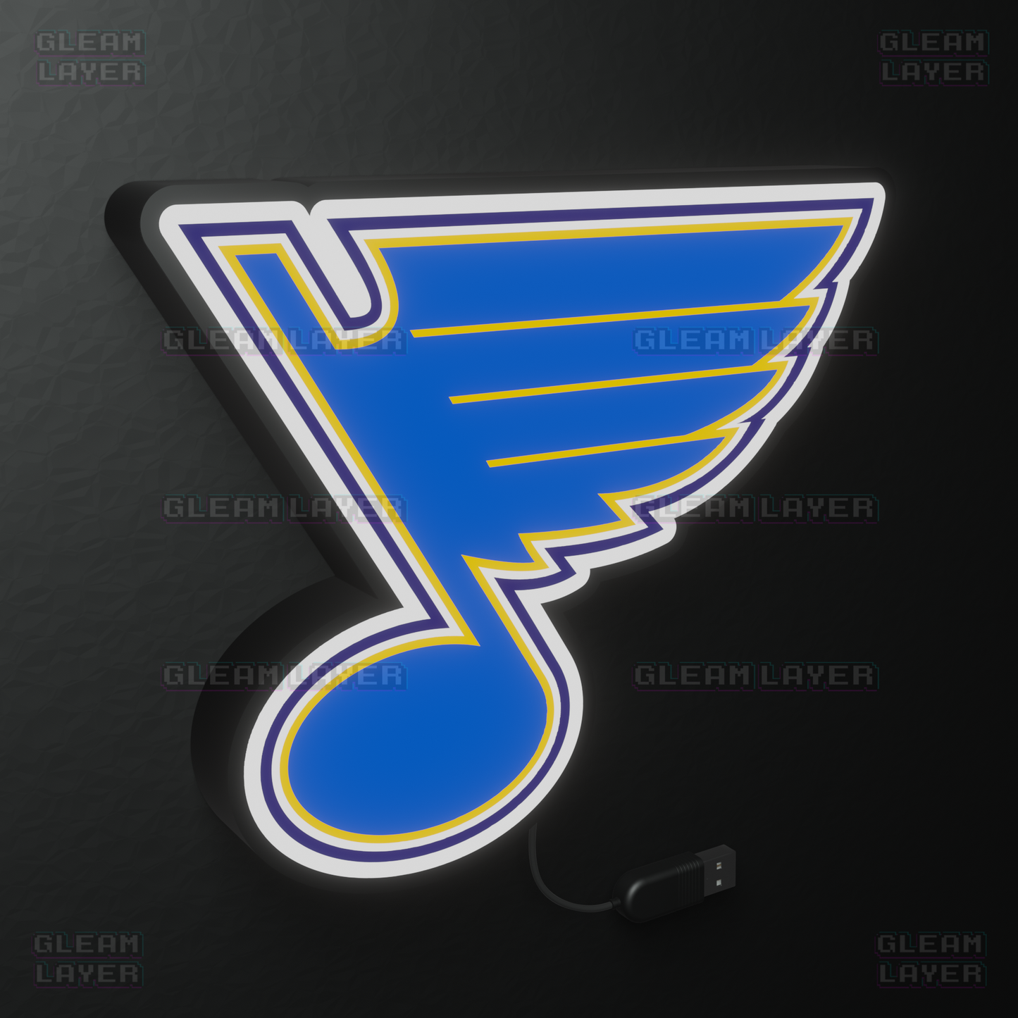 St. Louis Blues Led Light Box NHL Sports Bar Light Display Wall Sign