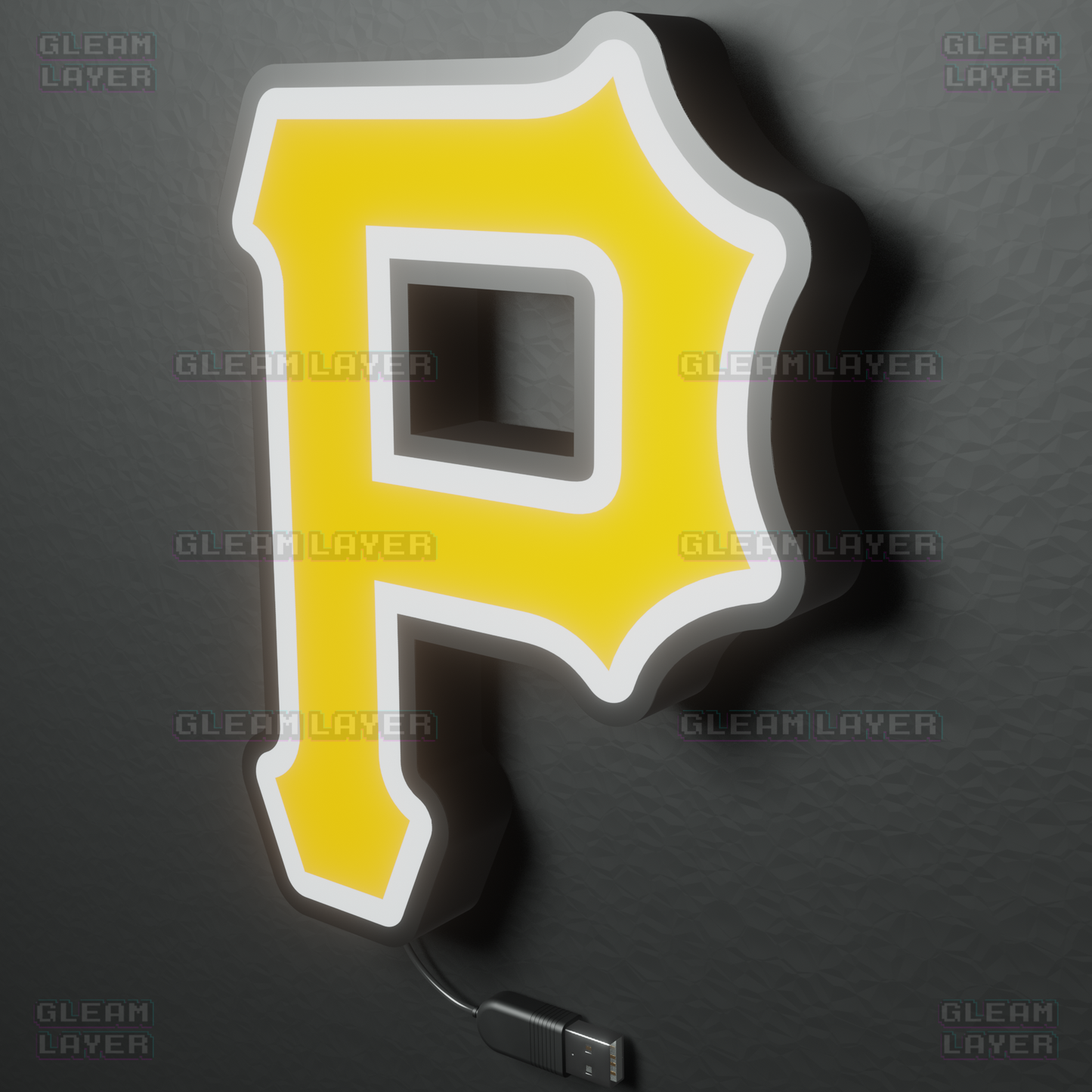 Pittsburgh Pirates Led Light Box MLB Sports Bar Major League Baseball Wall Sign