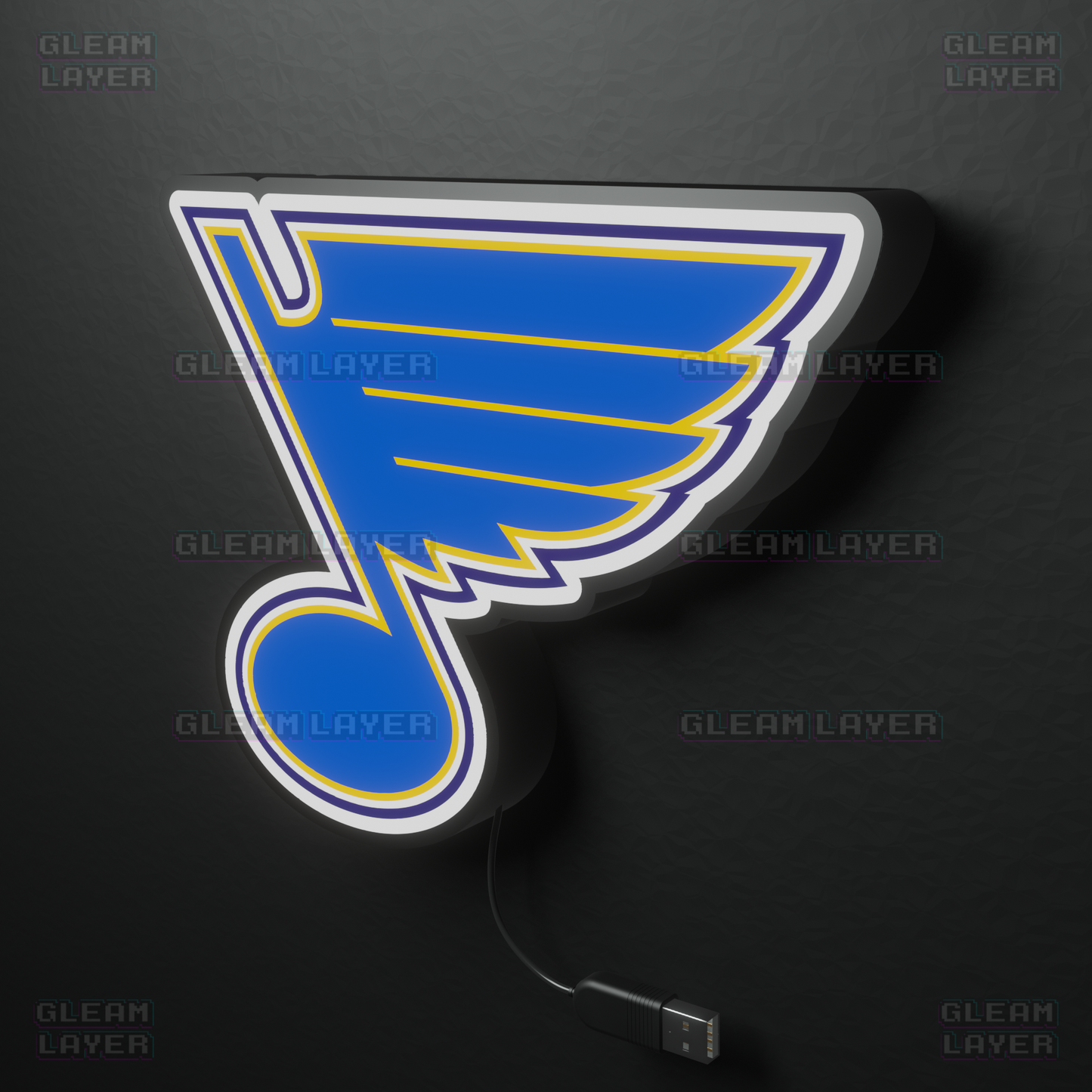 St. Louis Blues Led Light Box NHL Sports Bar Light Display Wall Sign