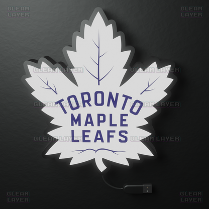 Toronto Maple Leafs Led Light Box NHL Sports Bar Light Display Wall Sign