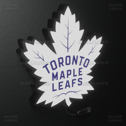 Toronto Maple Leafs Led Light Box NHL Sports Bar Light Display Wall Sign