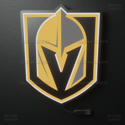 Vegas Golden Knights Led Light Box NHL Sports Bar Light Display Wall Sign