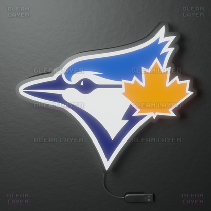 Toronto Blue Jays Led Light Box MLB Sports Bar Major League Baseball Wall Sign