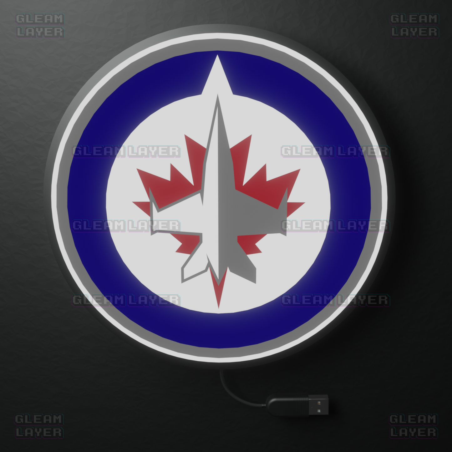 Winnipeg Jets Led Light Box NHL Sports Bar Light Display Wall Sign