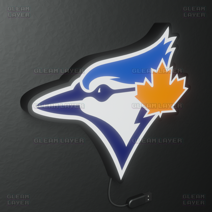 Toronto Blue Jays Led Light Box MLB Sports Bar Major League Baseball Wall Sign