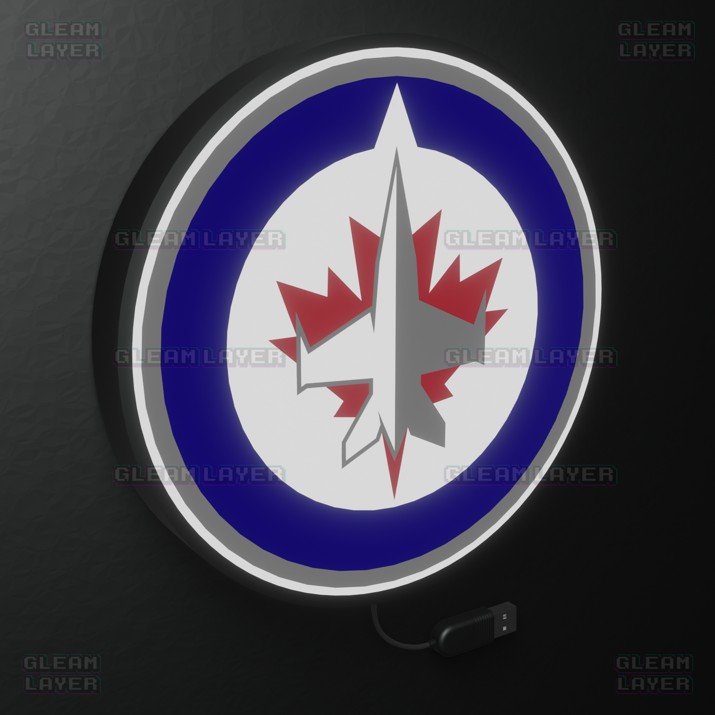 Winnipeg Jets Led Light Box NHL Sports Bar Light Display Wall Sign