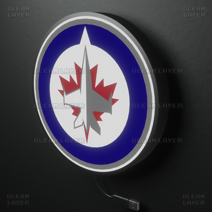 Winnipeg Jets Led Light Box NHL Sports Bar Light Display Wall Sign