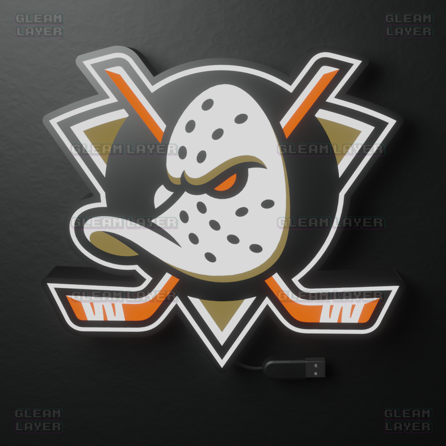 Anaheim Ducks Led Light Box NHL Sports Bar Light Display Wall Sign