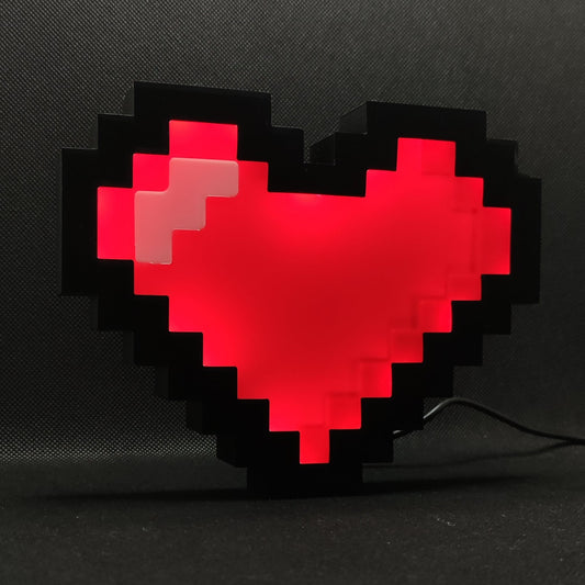 Pixel Heart Led Light Sign