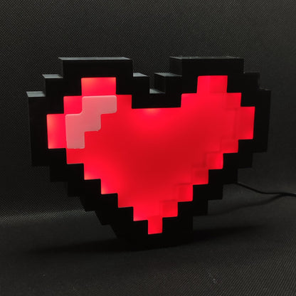 Pixel Heart Led Light Sign