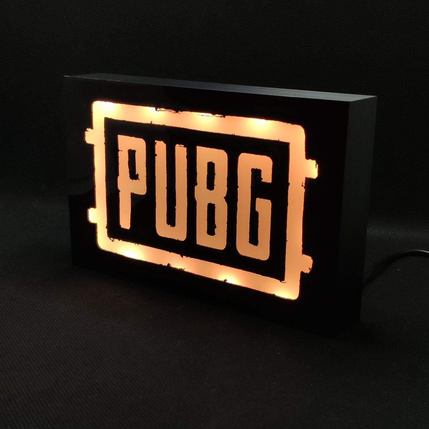 Caixa de luz LED PUBG