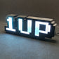 1 letreiro de caixa de luz LED LIFE UP