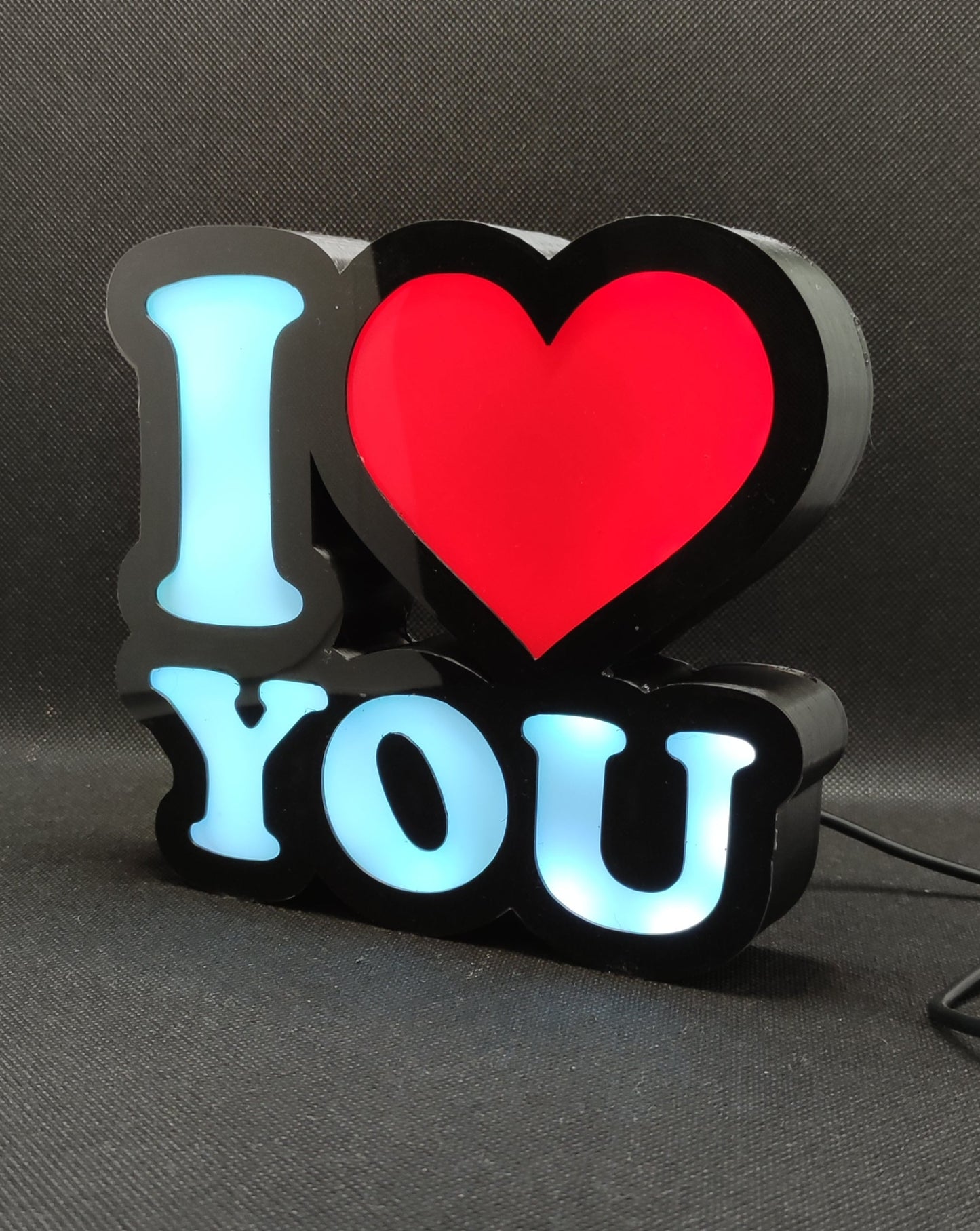 I LOVE YOU Led Lightbox Sign