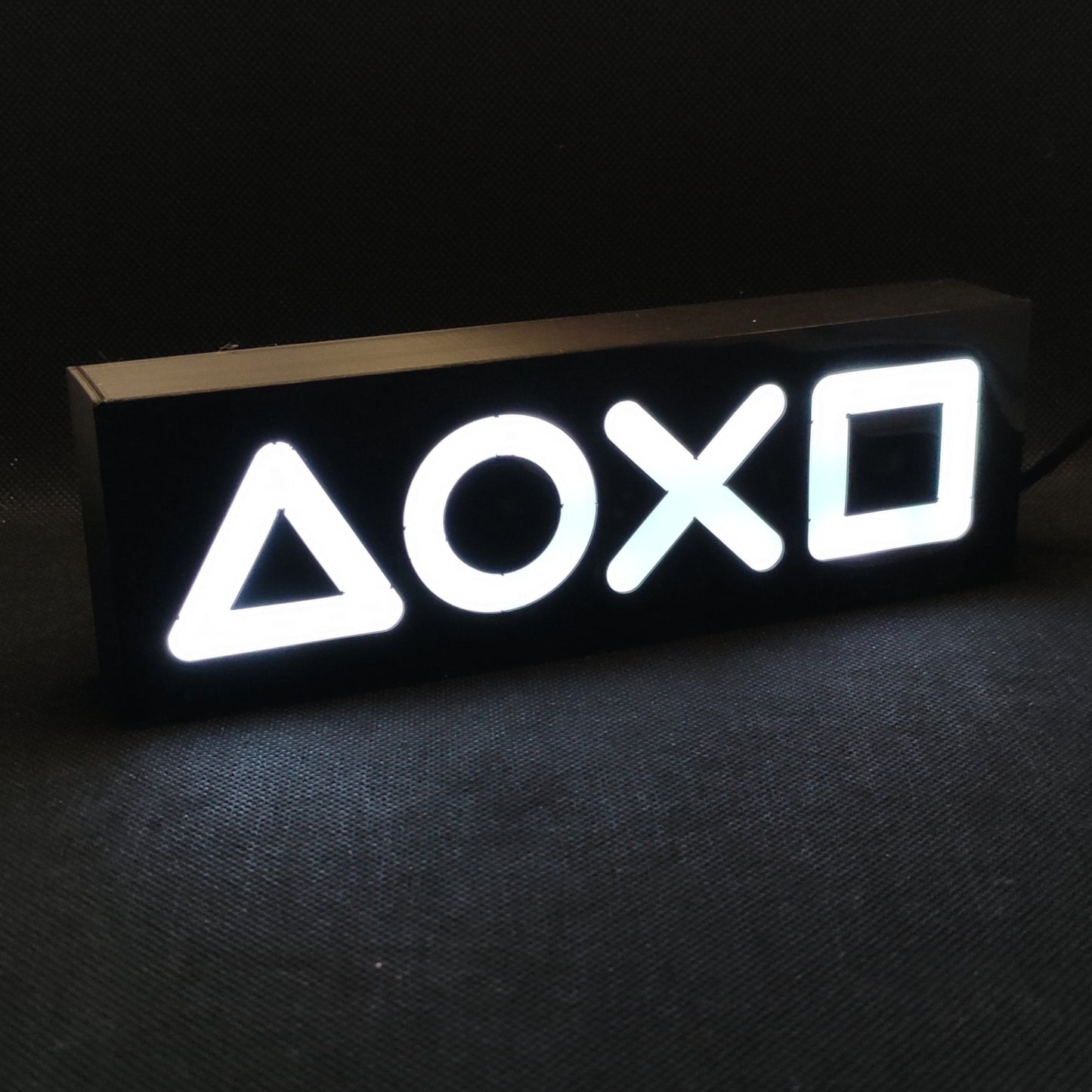 Sinal de caixa de luz LED PLAYSTATION ICONS