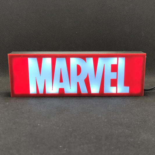 Letreiro de caixa de luz LED MARVEL