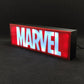 Letreiro de caixa de luz LED MARVEL