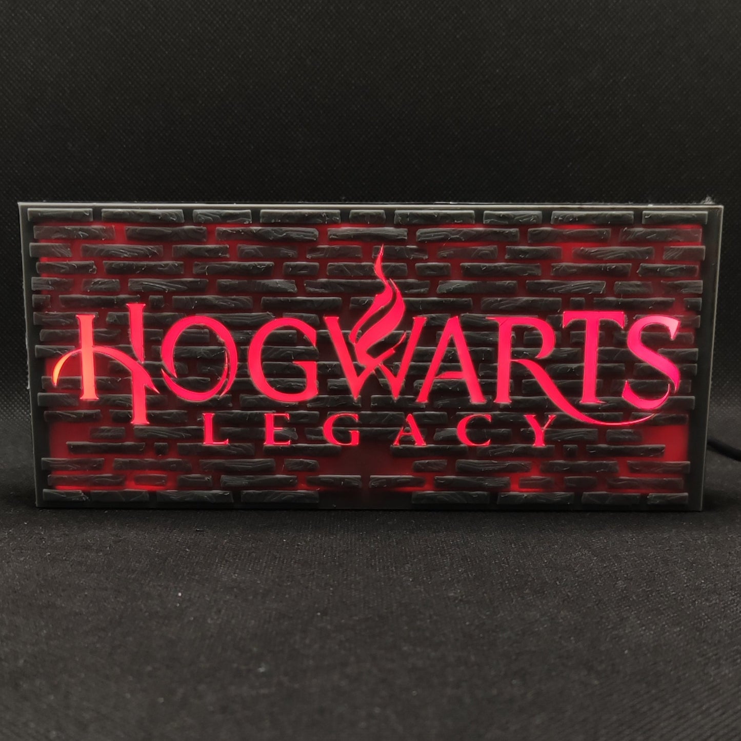 Letreiro de caixa de luz LED Hogwarts Legacy