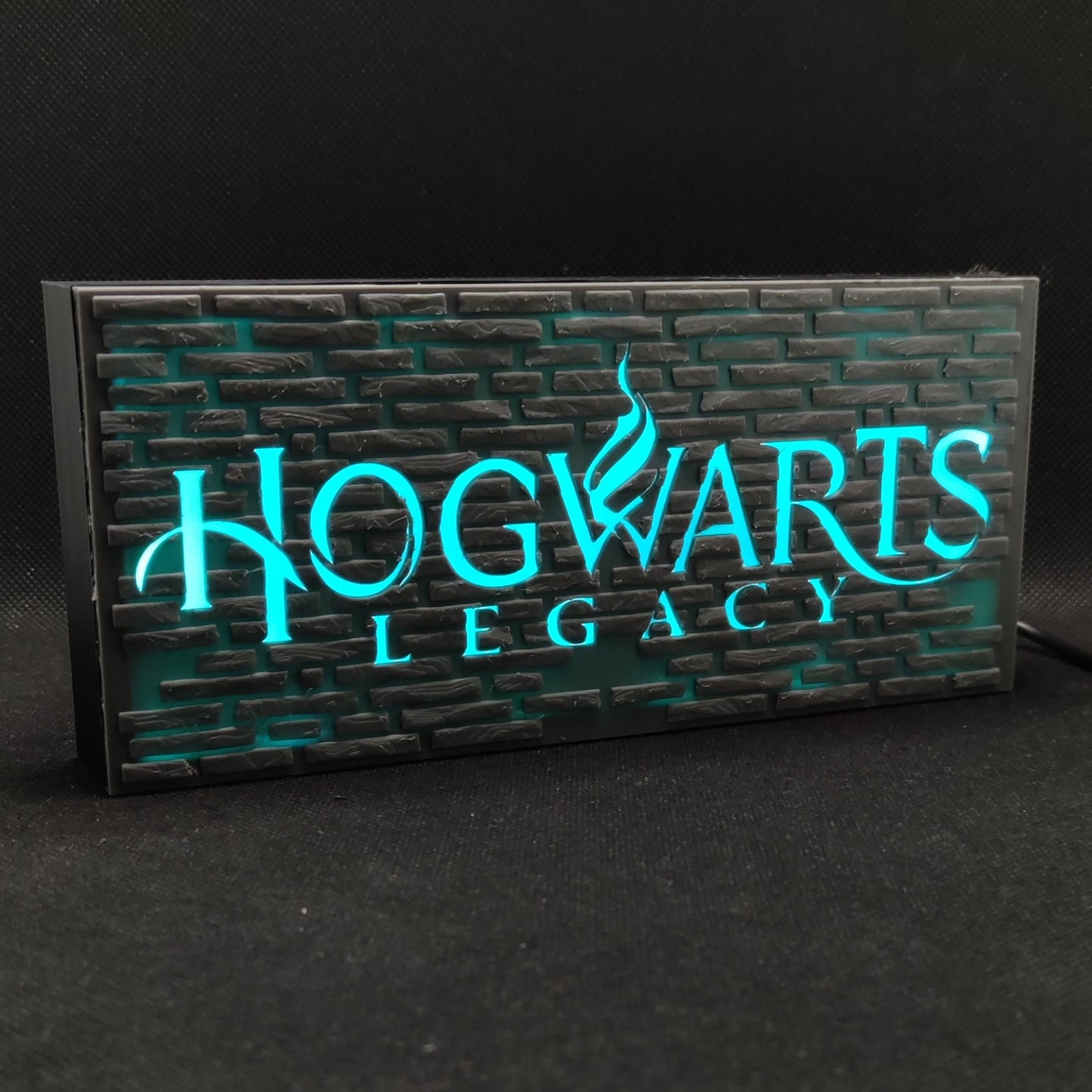 Letreiro de caixa de luz LED Hogwarts Legacy