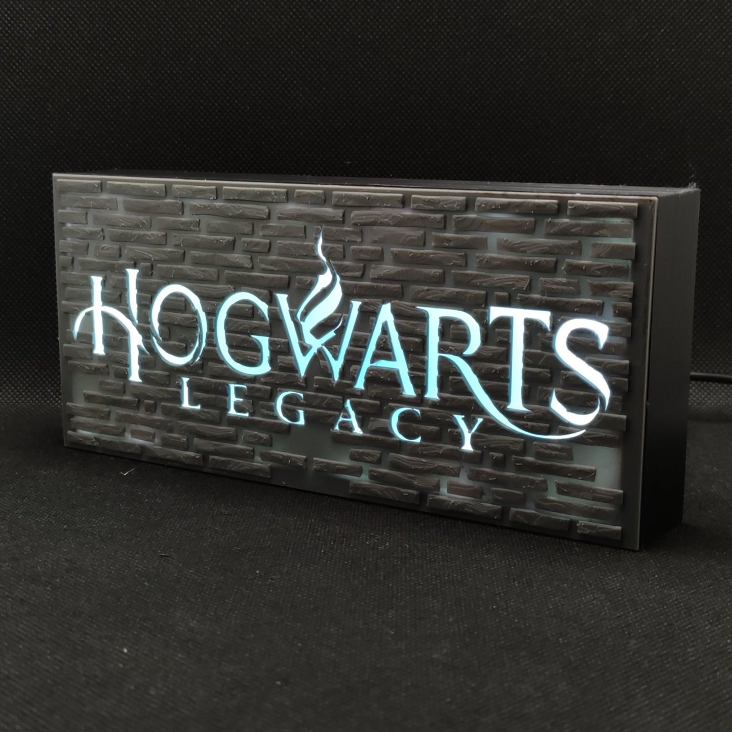 Letreiro de caixa de luz LED Hogwarts Legacy