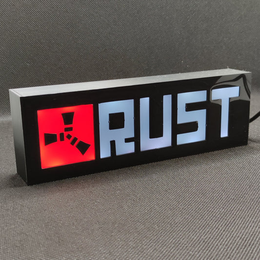 RUST Led Gaming Light Sign