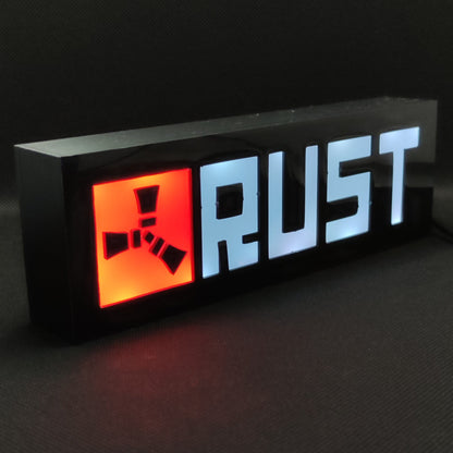 RUST Led Gaming Light Sign